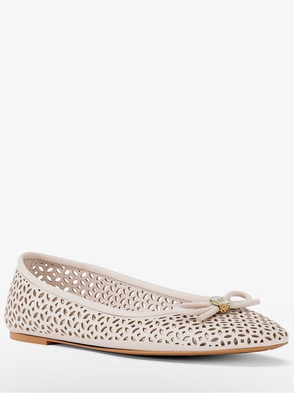 NWT Michael Kors Laser-Cut Ballet Flat - Cream in size 8